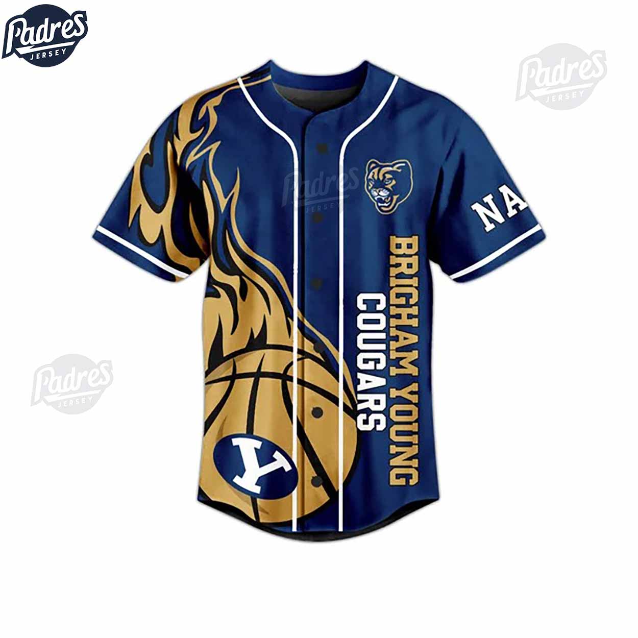 BYU Cougars Basketball Team Custom Baseball Jersey - Padres Jersey Oasis: Elevate Your Baseball Style Game