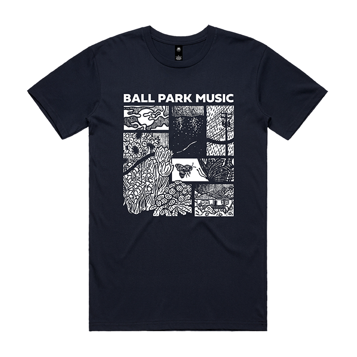 Ball Park Music / Comic Strip Tee (Navy)