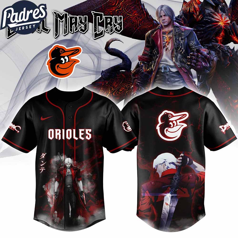 Baltimore Orioles MLB X Dante Devil May Cry Personalized Baseball Jersey - Padres Jersey Oasis: Elevate Your Baseball Style Game