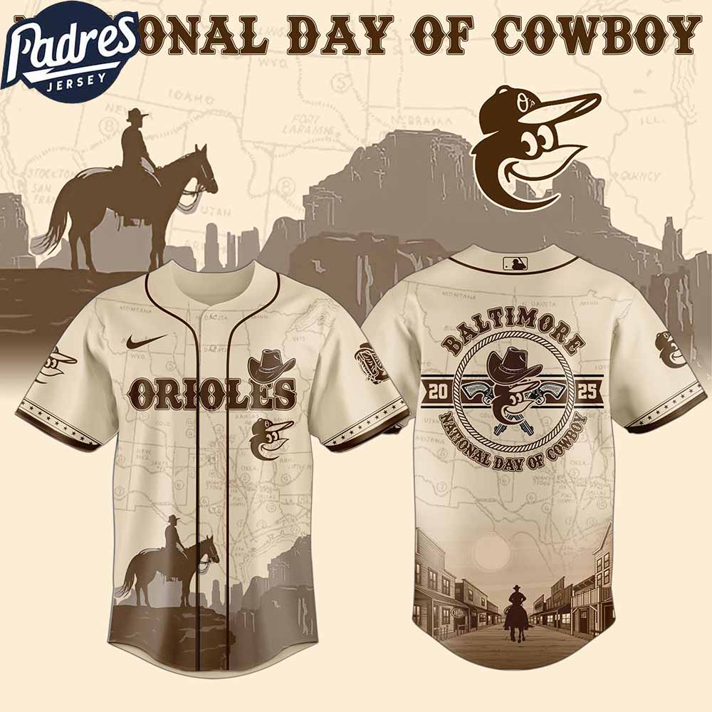 Baltimore Orioles MLB X National Day Of Cowboy Personalized Baseball Jersey - Padres Jersey Oasis: Elevate Your Baseball Style Game