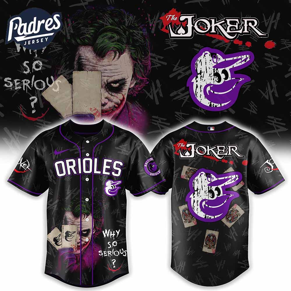 Baltimore Orioles x The Joker Baseball Jersey Gift - Padres Jersey Oasis: Elevate Your Baseball Style Game