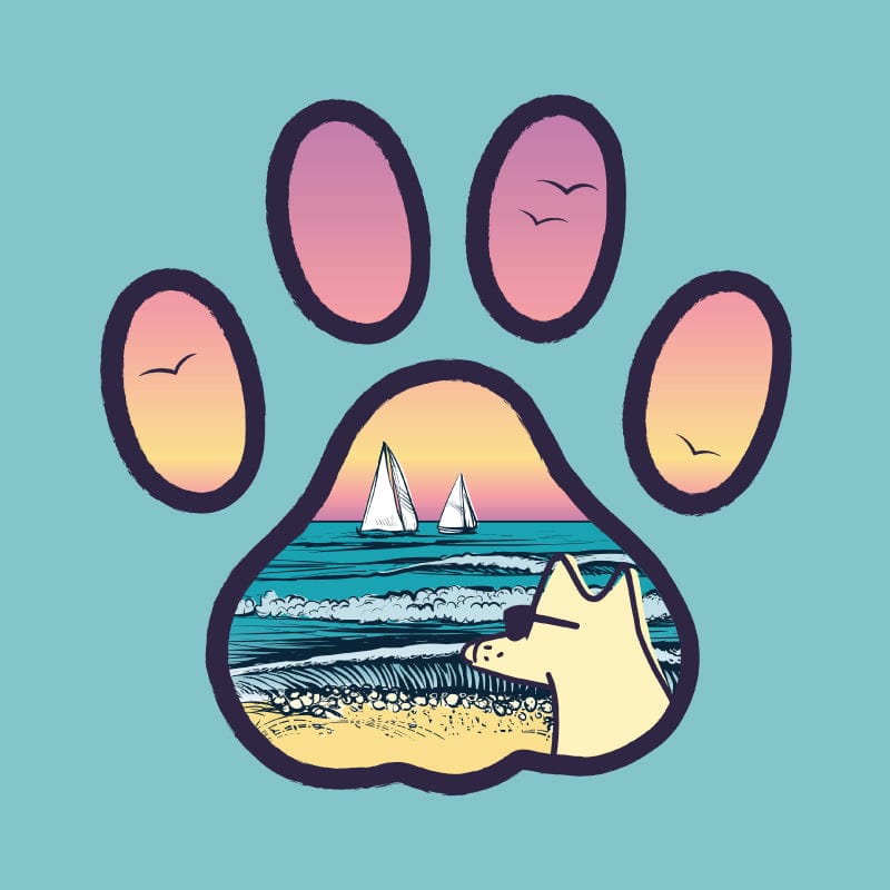 Beach Paw - Sweatshirt Pullover Hoodie