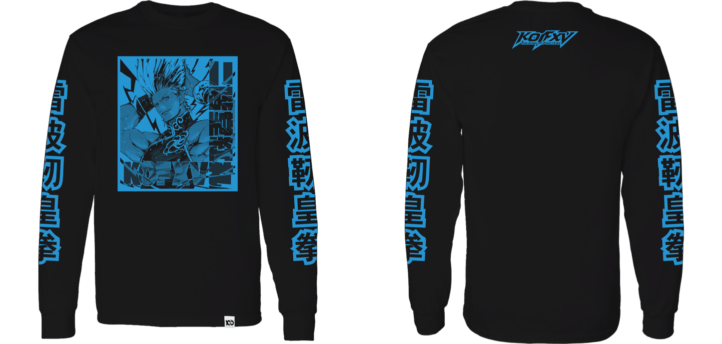 THE KING OF FIGHTERS - 'Benimaru' Long Sleeve Shirt - Black