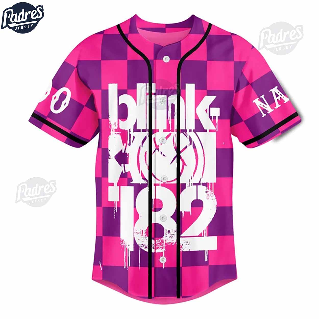 Blink-182 One More Time Pink Baseball Jersey Style - Padres Jersey Oasis: Elevate Your Baseball Style Game