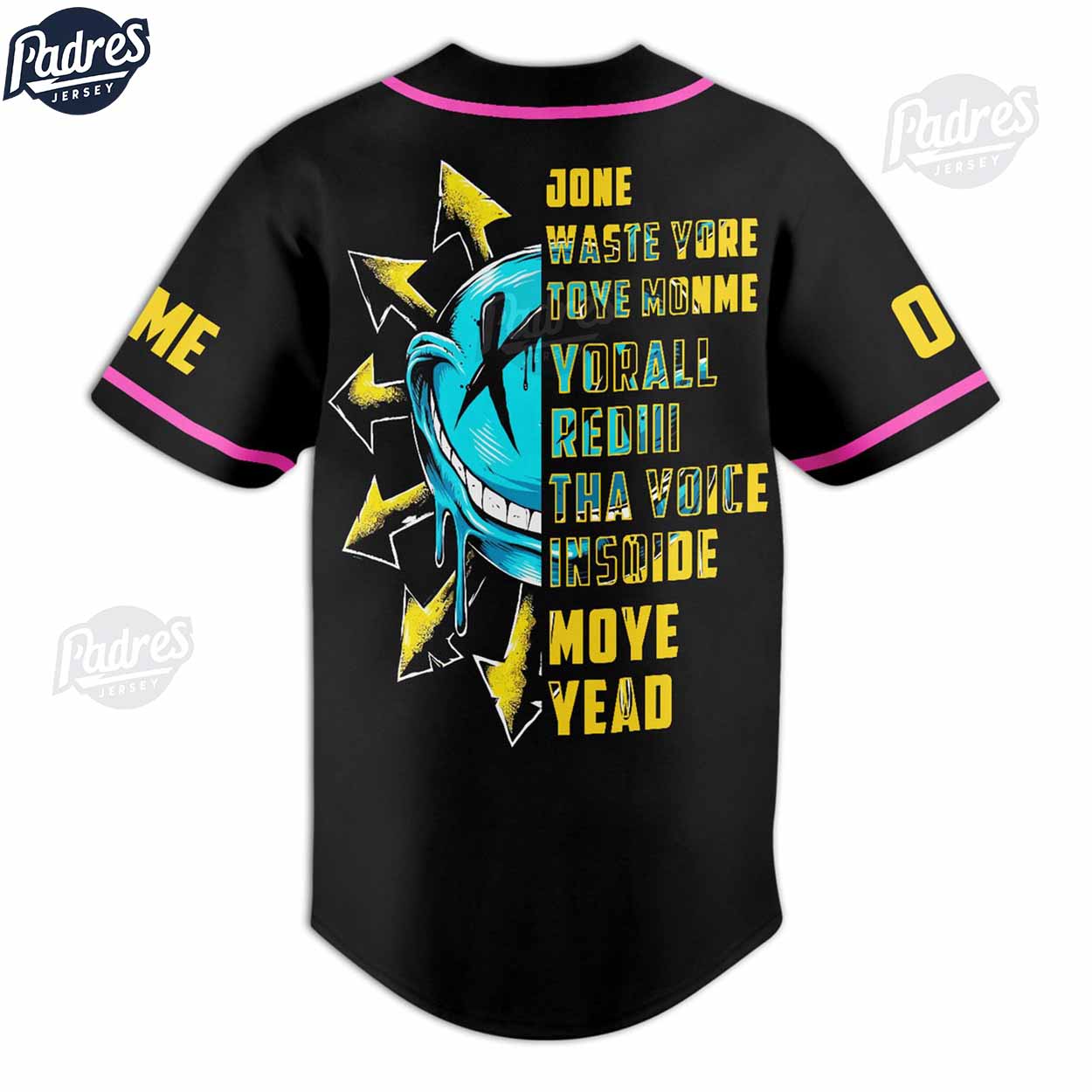 Blink-182 Yorall Redii The Voice Custom Baseball Jersey - Padres Jersey Oasis: Elevate Your Baseball Style Game