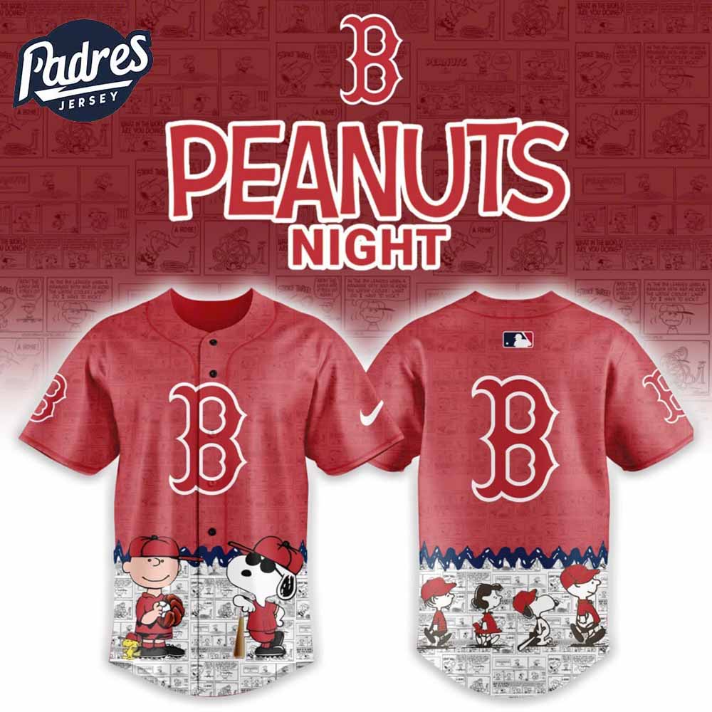 Boston Red Sox x Peanuts 75th Anniversary Baseball Jersey - Padres Jersey Oasis: Elevate Your Baseball Style Game