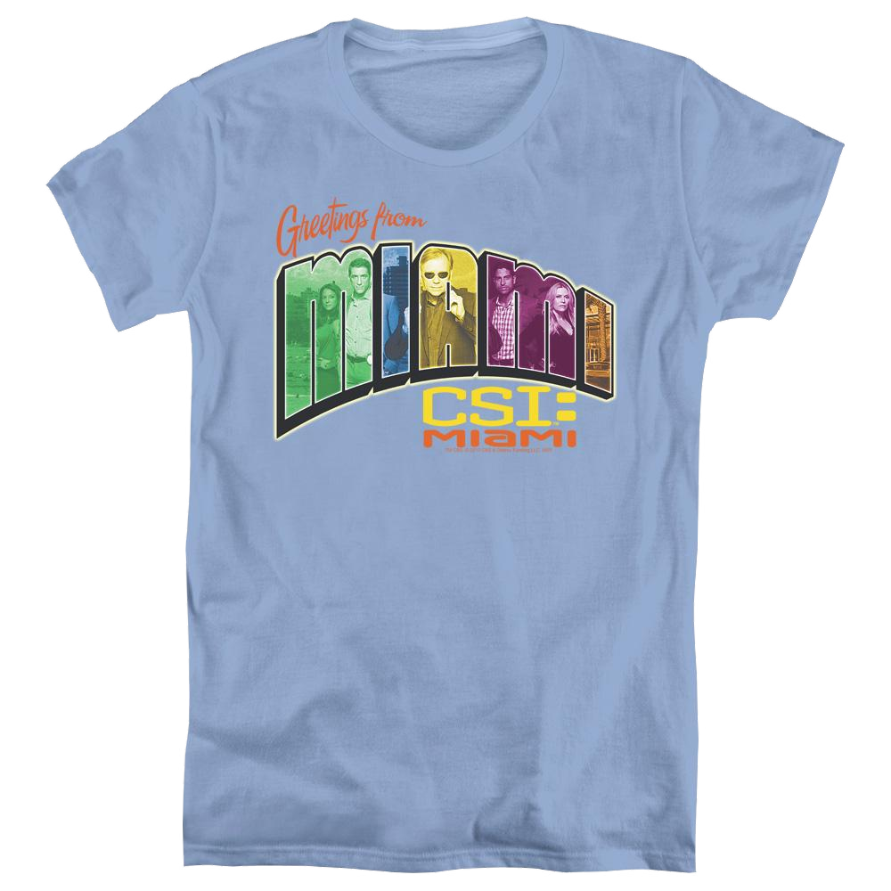 Csi Miami Greeting From Miami - Women's T-Shirt