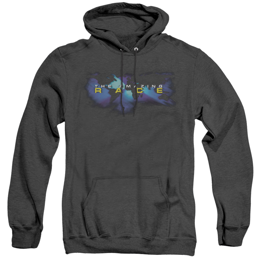 Amazing Race, The Faded Globe - Heather Pullover Hoodie