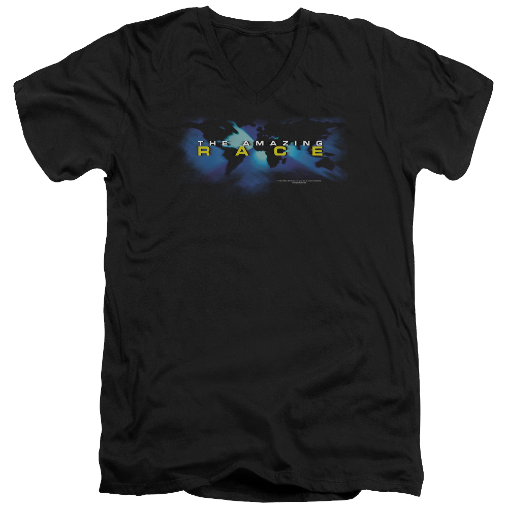 Amazing Race, The Faded Globe - Men's V-Neck T-Shirt