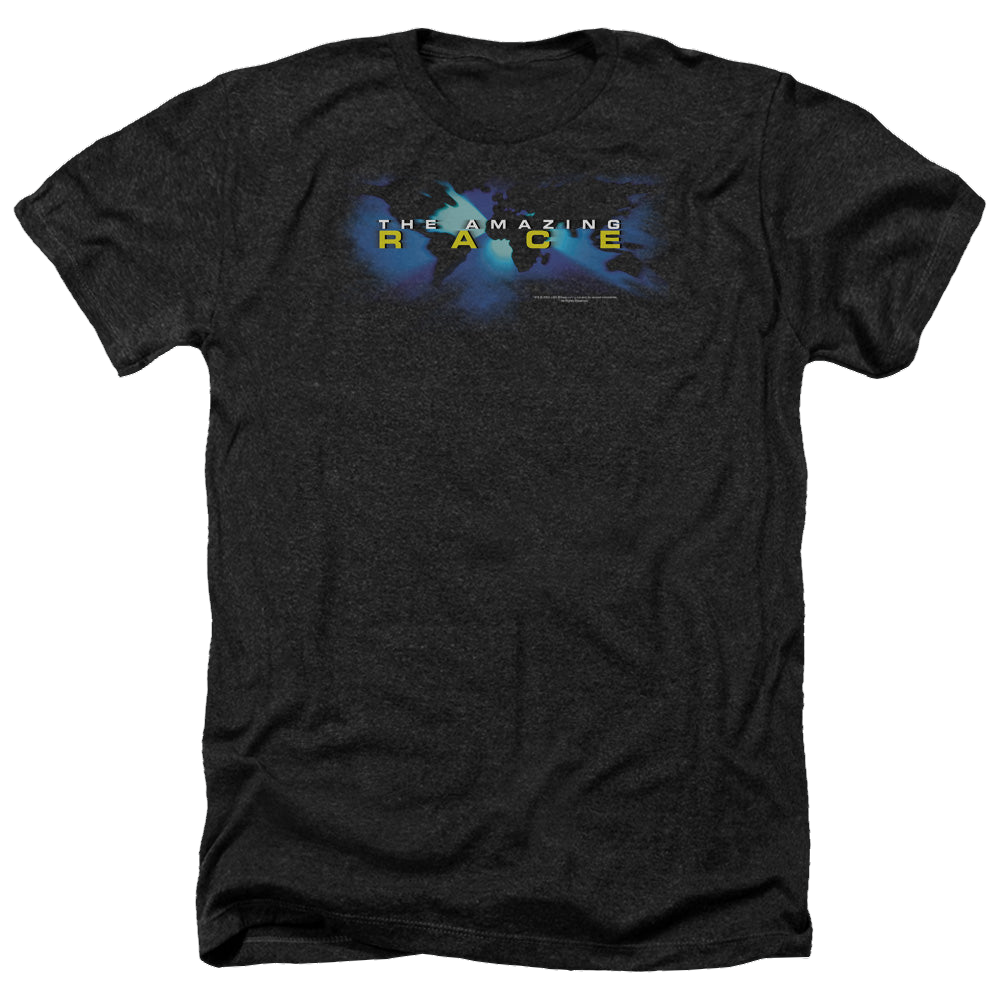 Amazing Race, The Faded Globe - Men's Heather T-Shirt