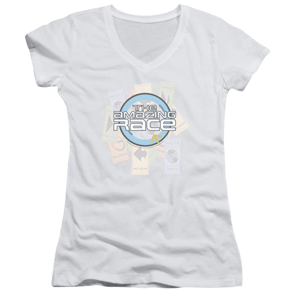 Amazing Race, The The Race - Juniors V-Neck T-Shirt