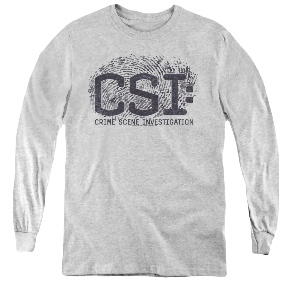 Csi Distressed Logo - Youth Long Sleeve T-Shirt