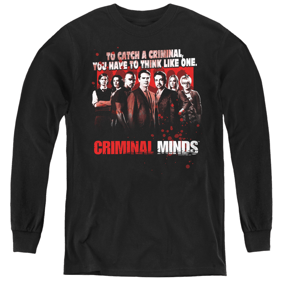 Criminal Minds Think Like One - Youth Long Sleeve T-Shirt