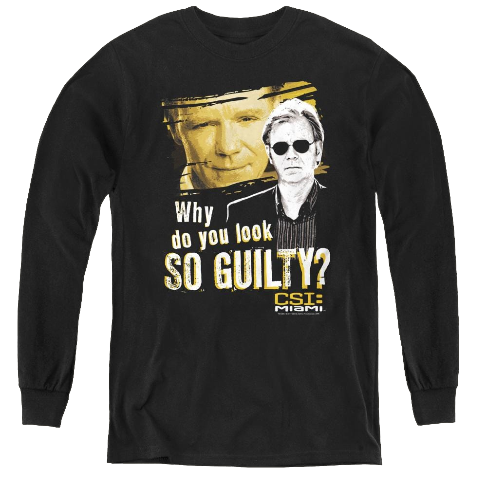 Csi Miami So Guilty - Youth Long Sleeve T-Shirt