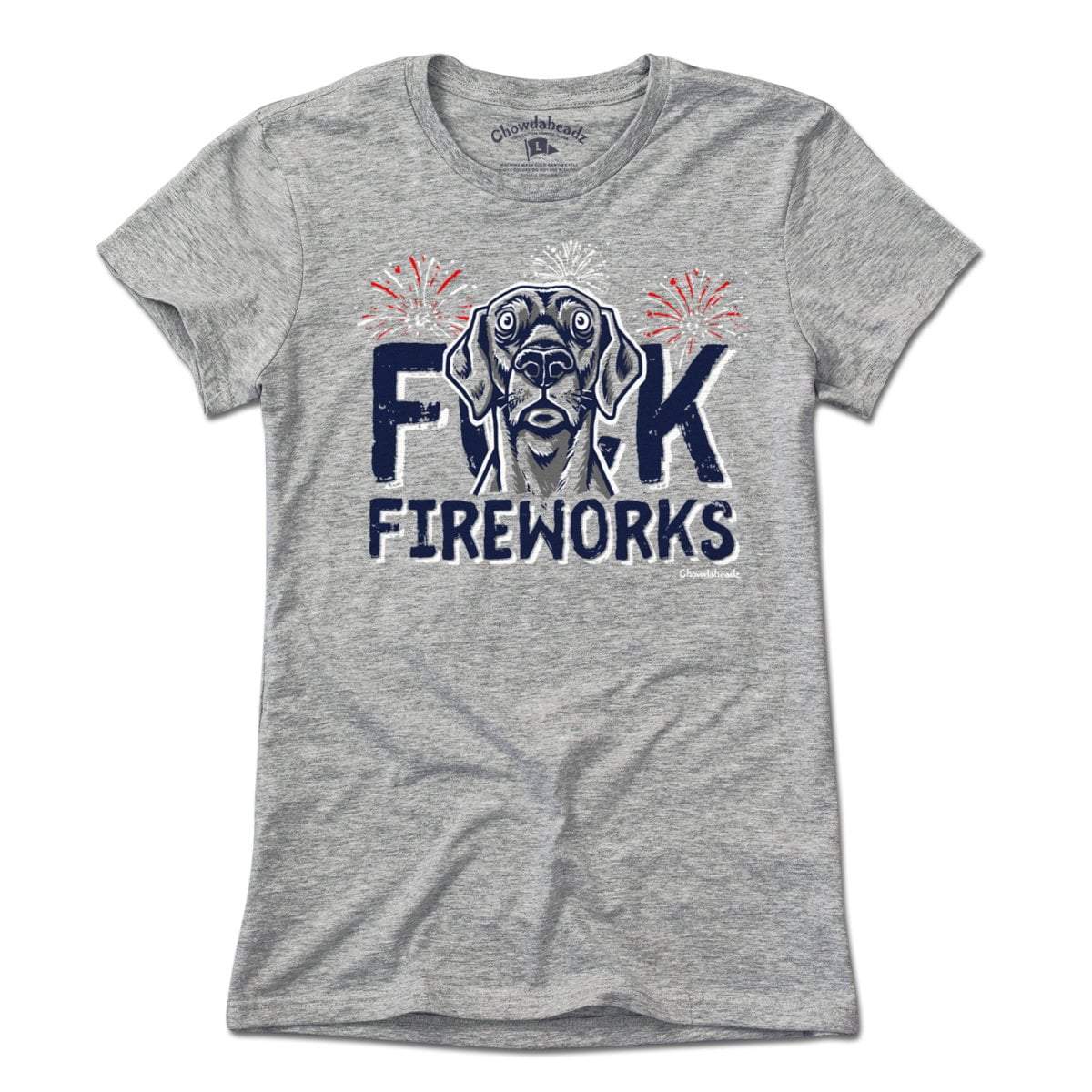 F Fireworks Dog T-Shirt
