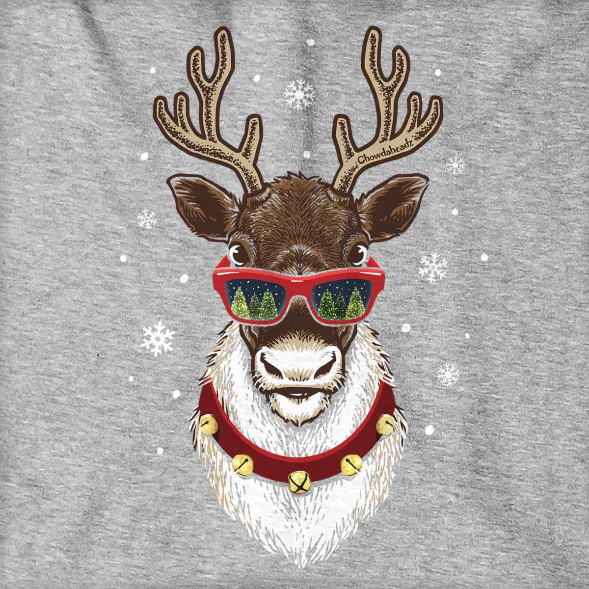 Cool Christmas Reindeer Hoodie