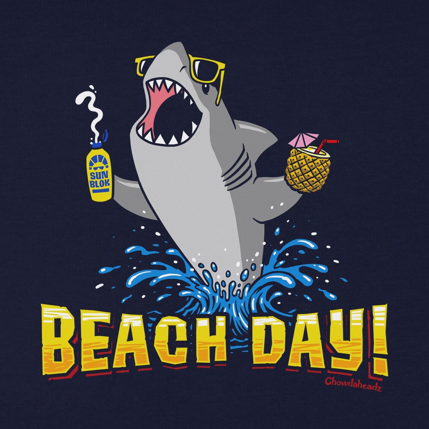 Beach Day Shark Youth T-Shirt