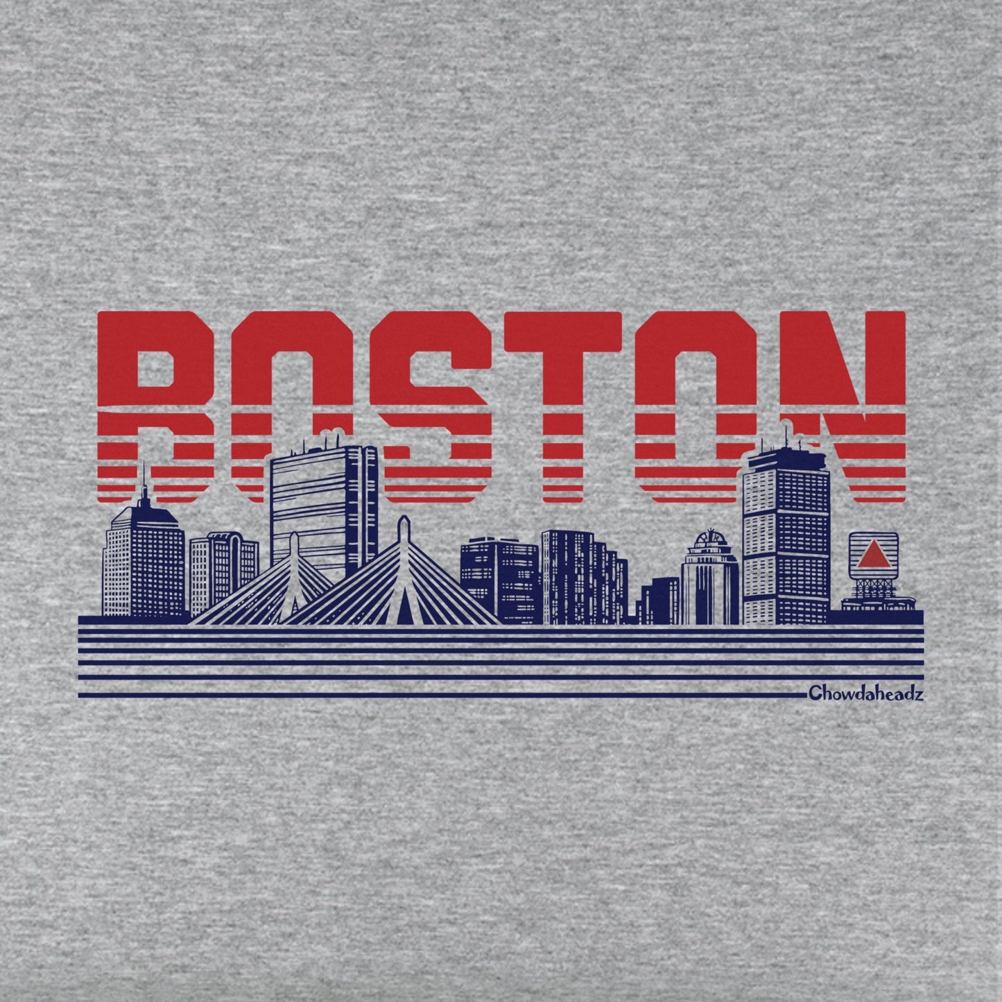 Boston Lined Cityscape Youth Hoodie