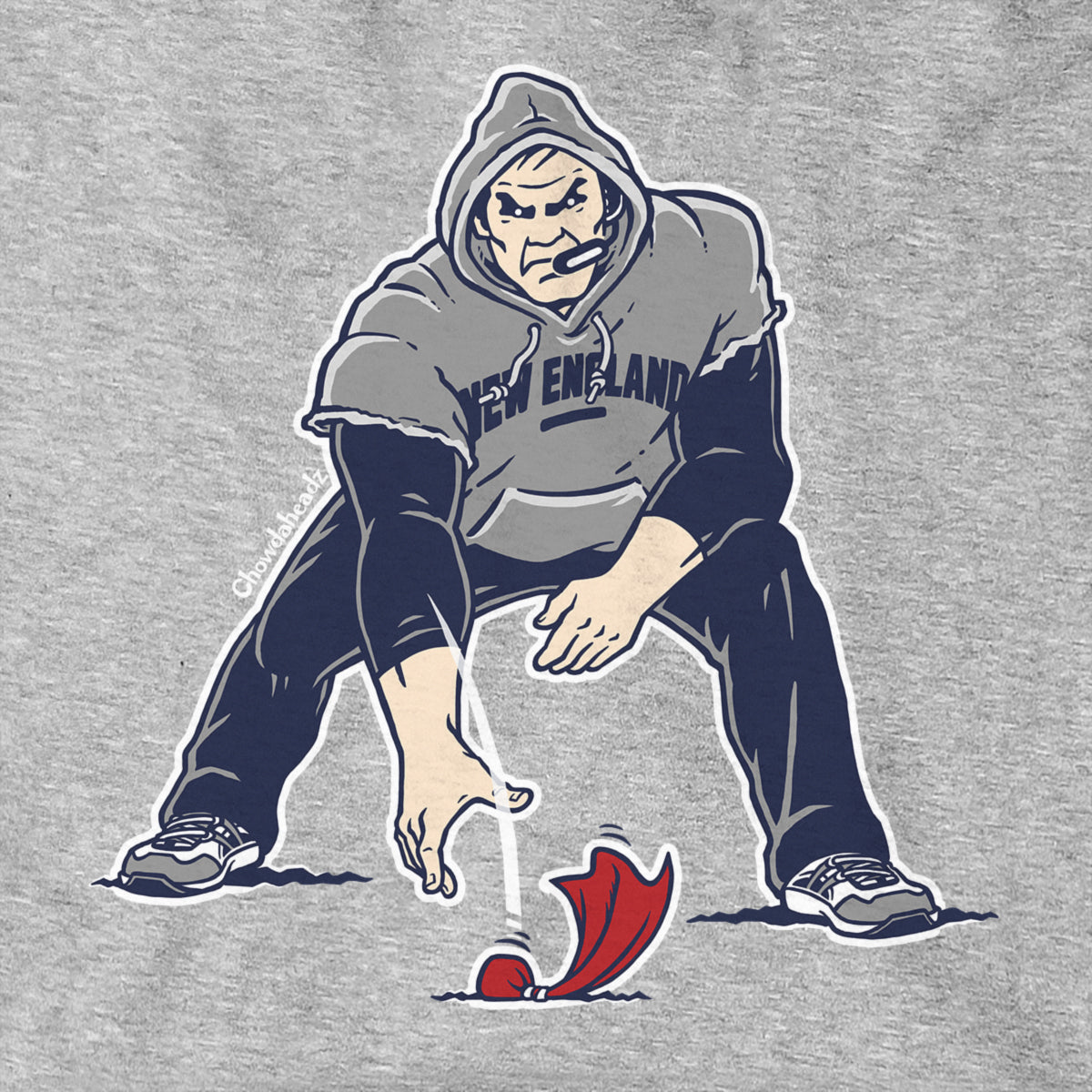 Three Point Stance Coach Belichick Hoodie