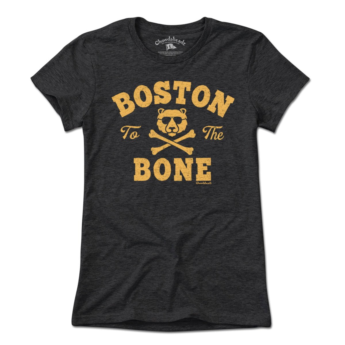 Boston to the Bone Black & Gold T-Shirt