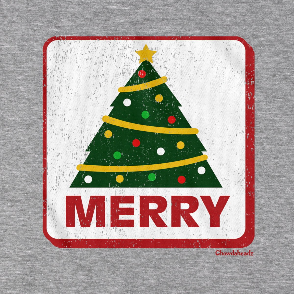 Merry Christmas Tree Sign Hoodie