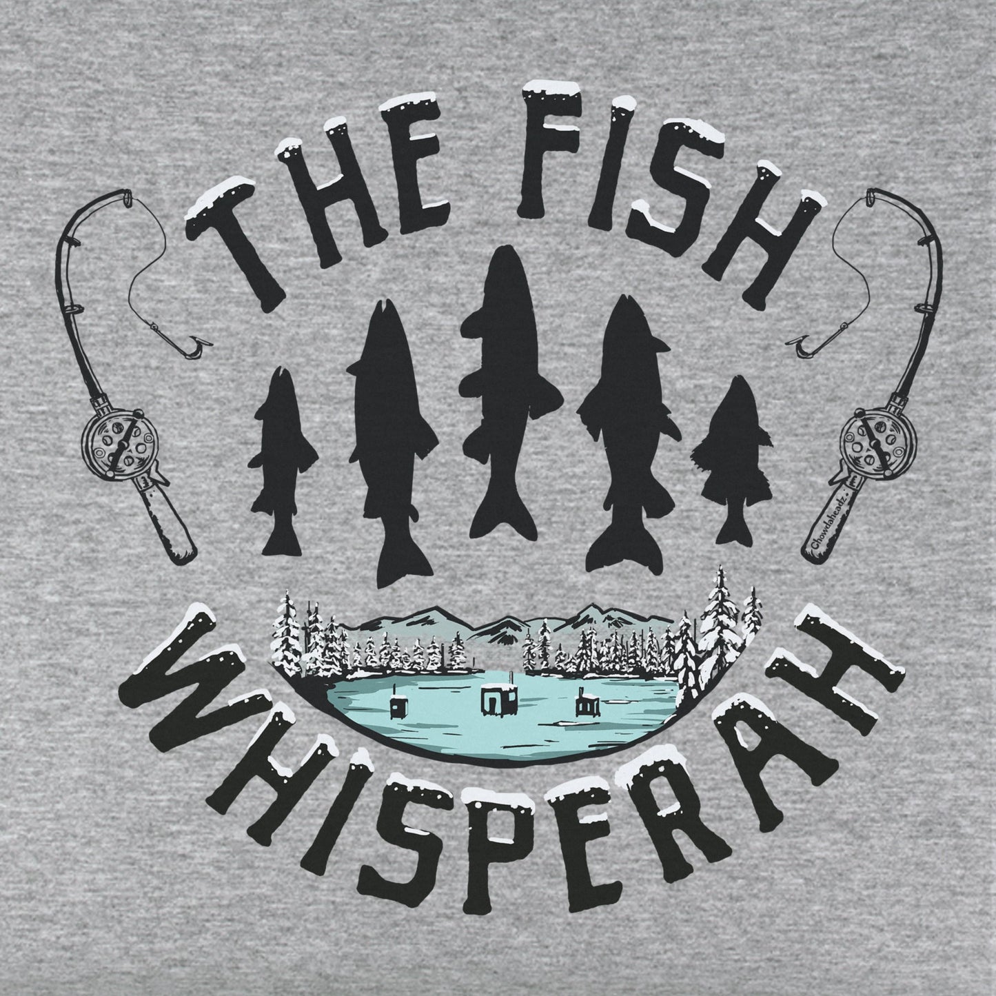 The Ice Fishing Whisperaah Youth T-Shirt