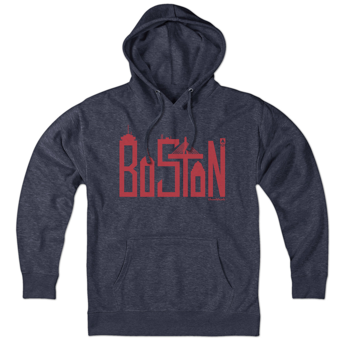 Boston Skyline Letters Hoodie