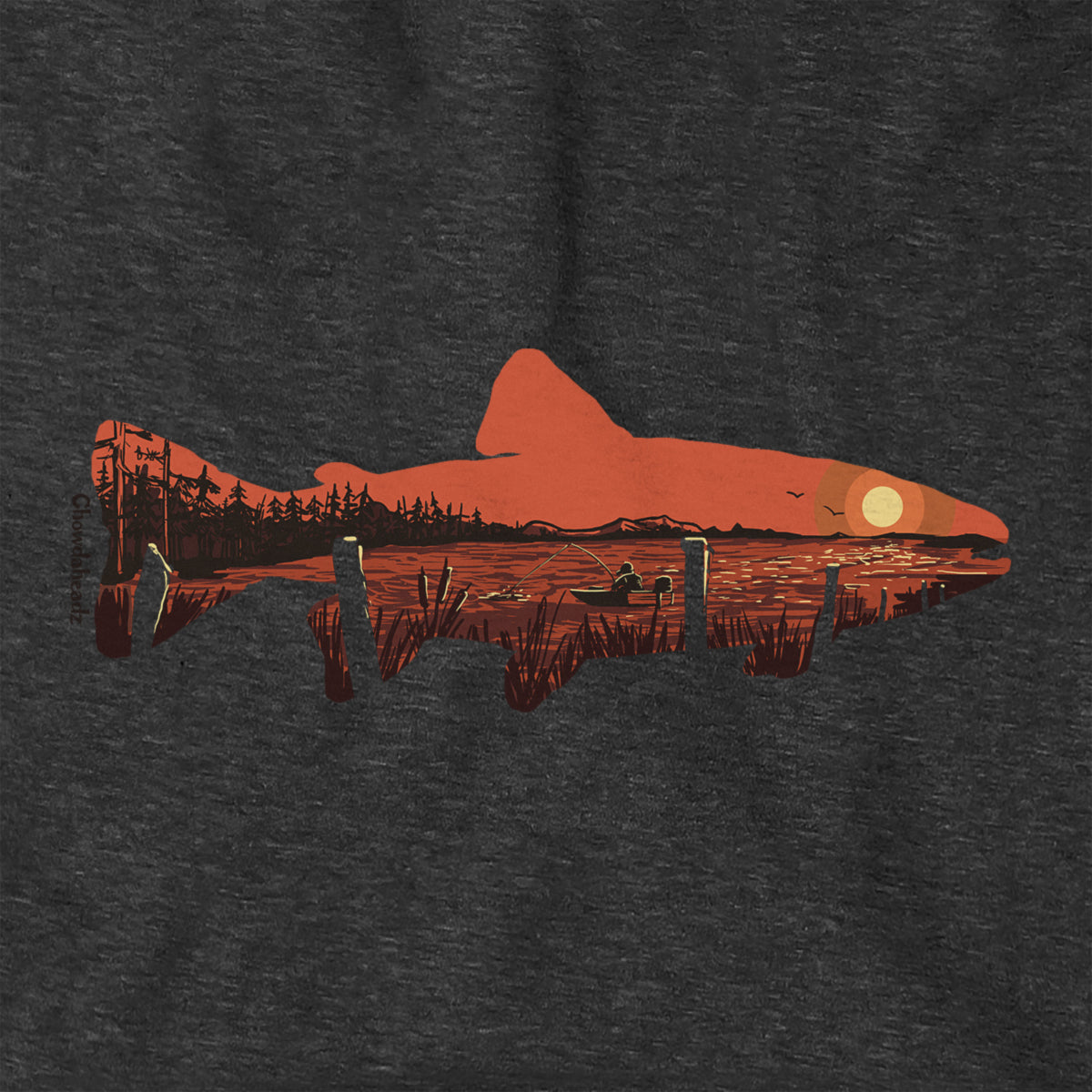 Sunset Trout Hoodie