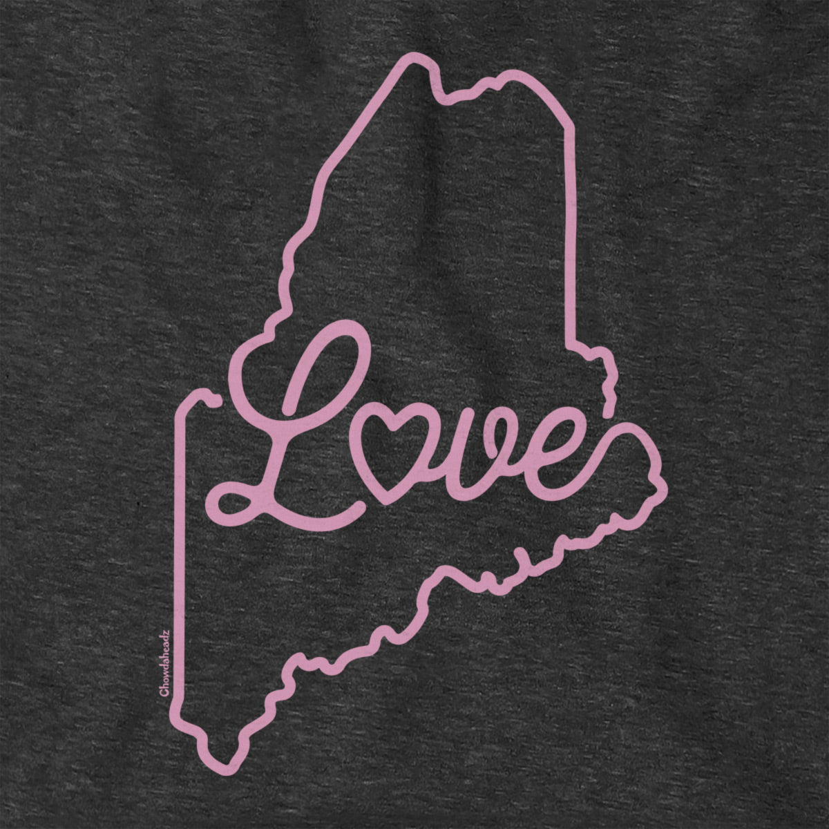 Love Maine Script Hoodie
