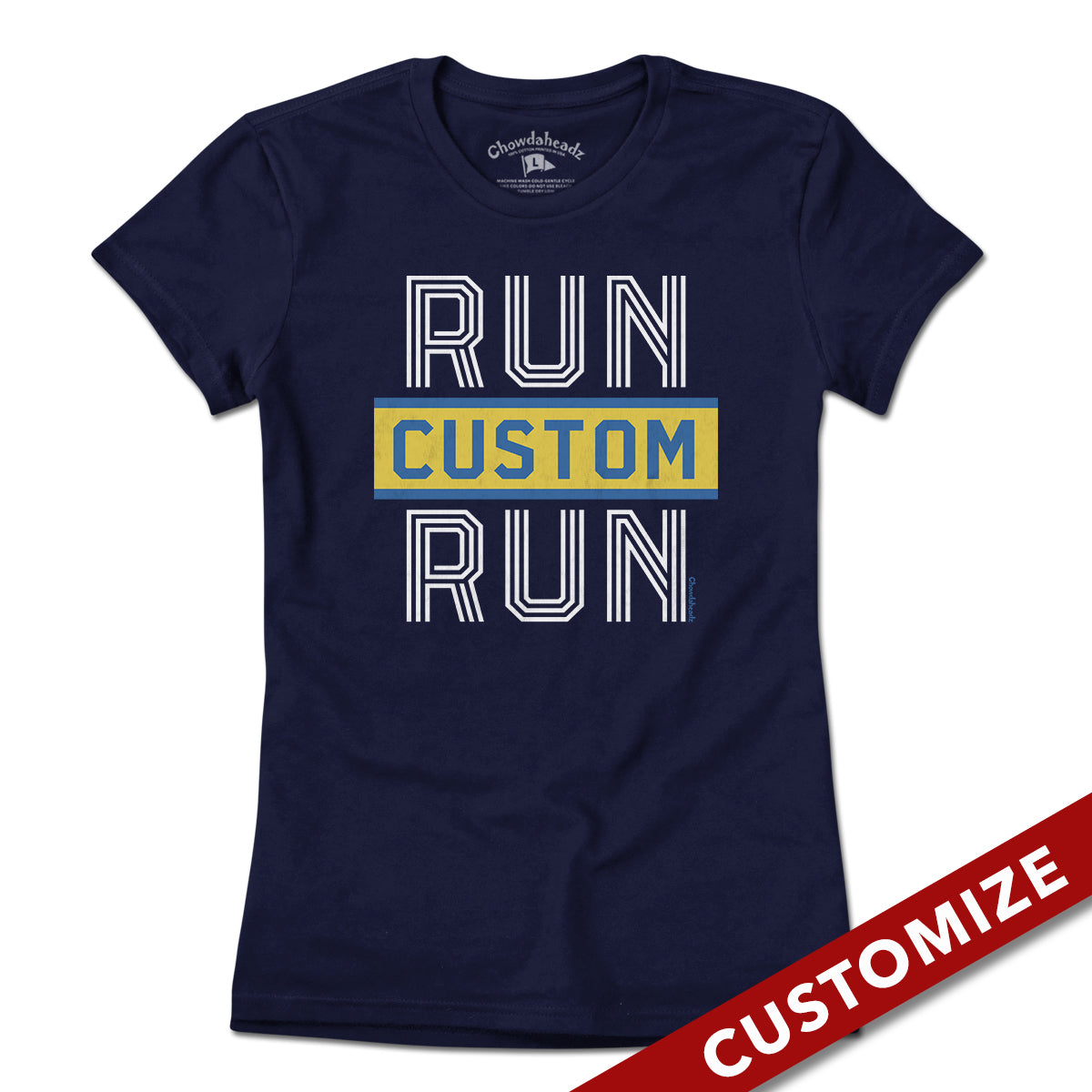 Run Custom Name Run Marathon T-Shirt