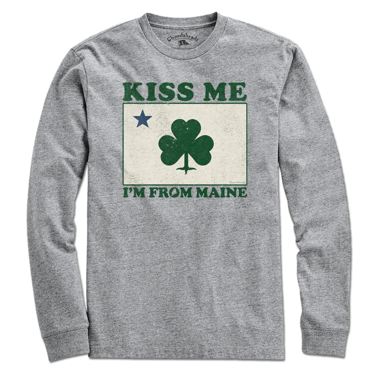 Kiss Me I'm From Maine Shamrock T-Shirt