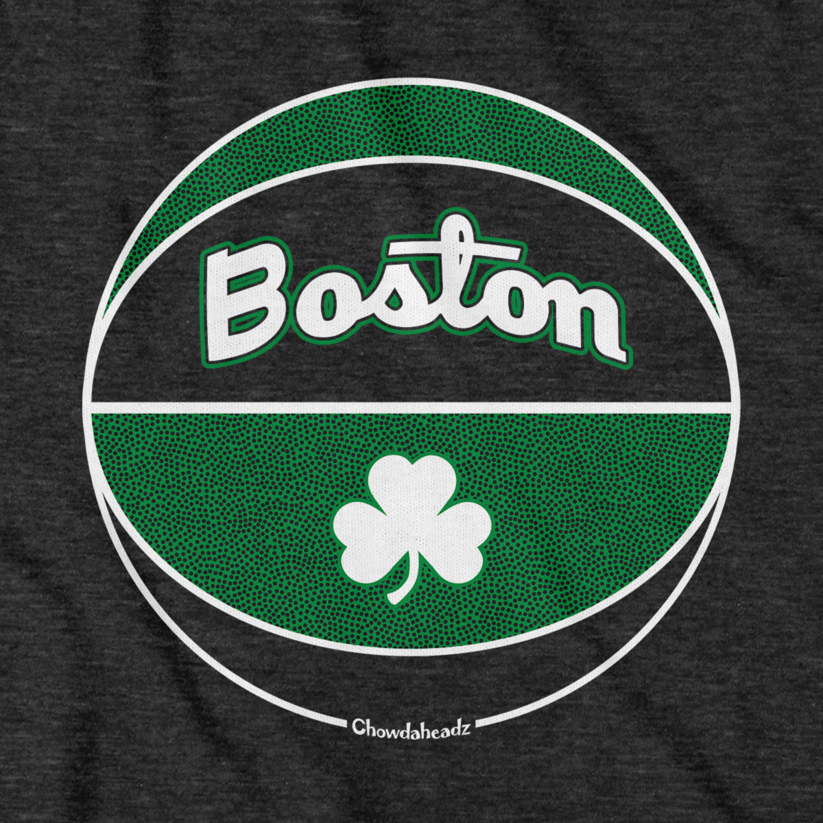 Boston Black And Green Basketball Youth T-Shirt
