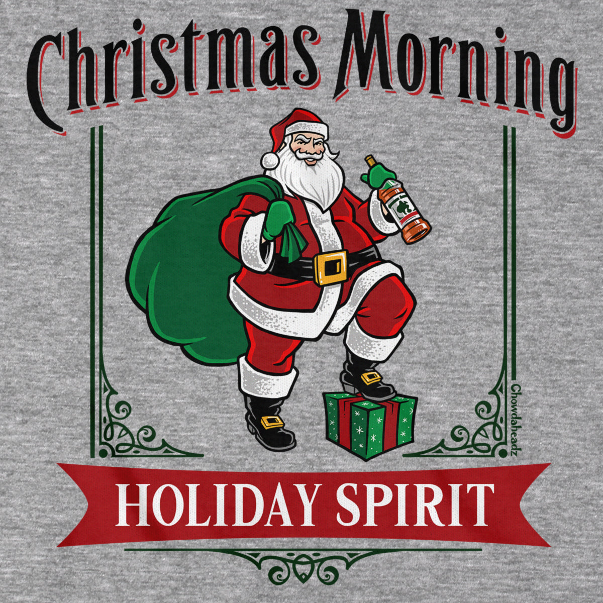 Christmas Morning Holiday Spirit Label Hoodie