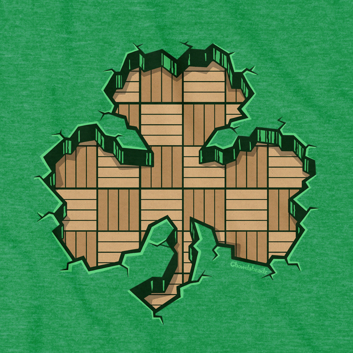 Smashed Shamrock Parquet Youth T-Shirt