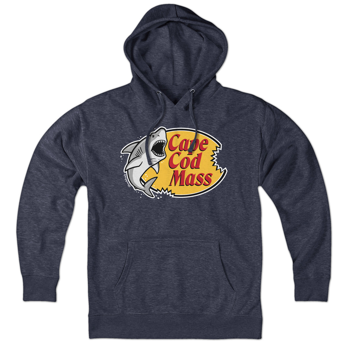 Cape Cod Mass Shark Logo Hoodie