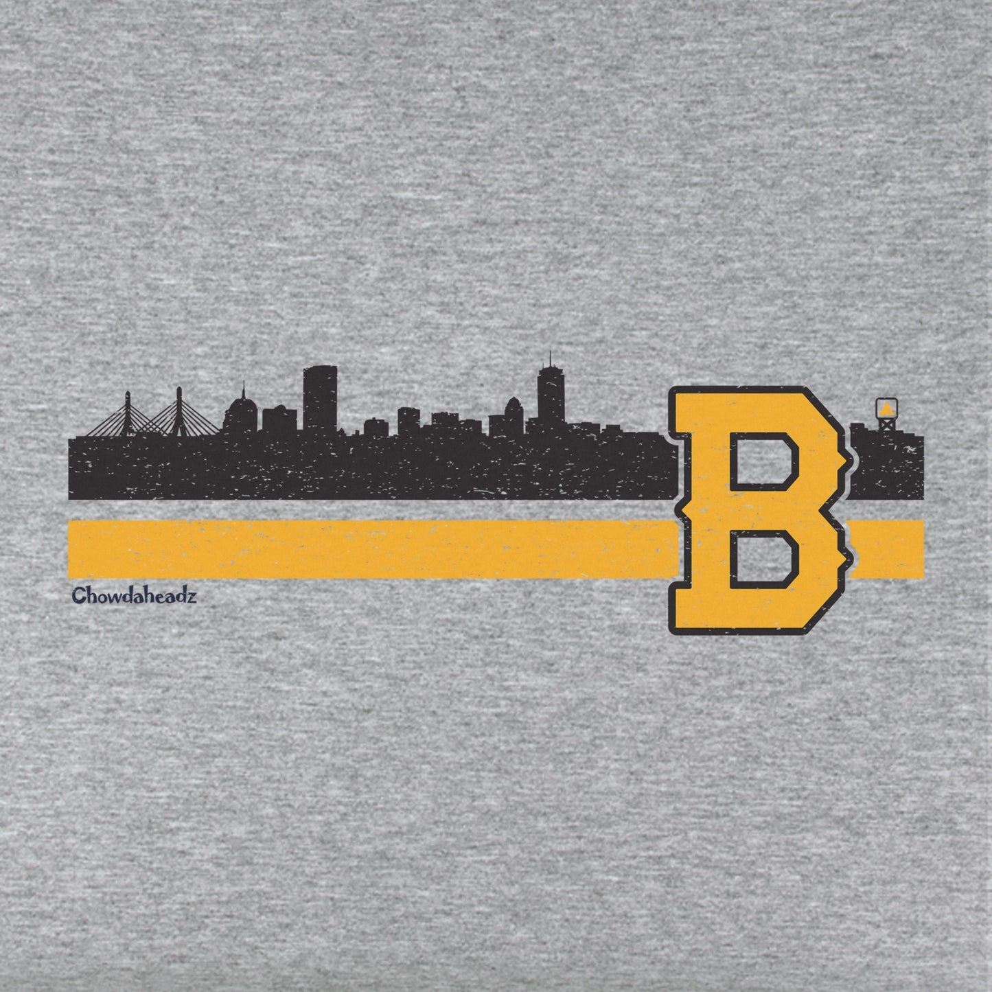 Boston B Black & Gold Sideline Youth T-Shirt