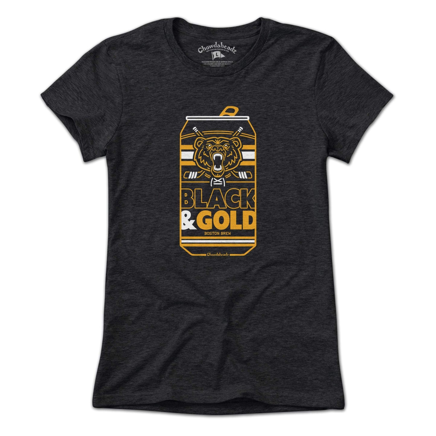 Black & Gold Boston Brew Can T-Shirt