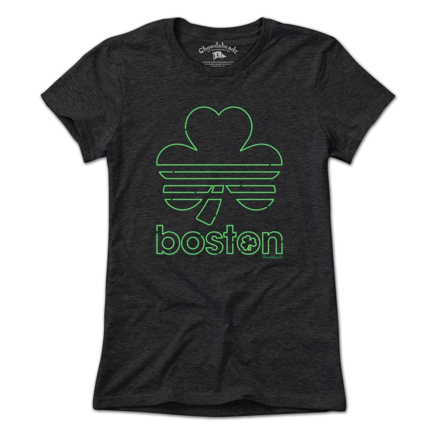 Boston Shamrock Neon Sign T-Shirt