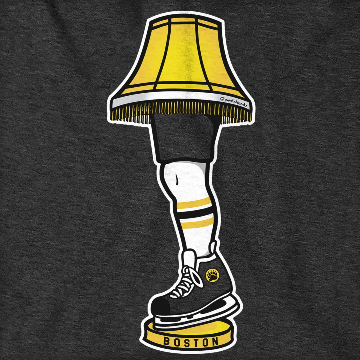 Boston Hockey Holiday Leg Lamp Hoodie