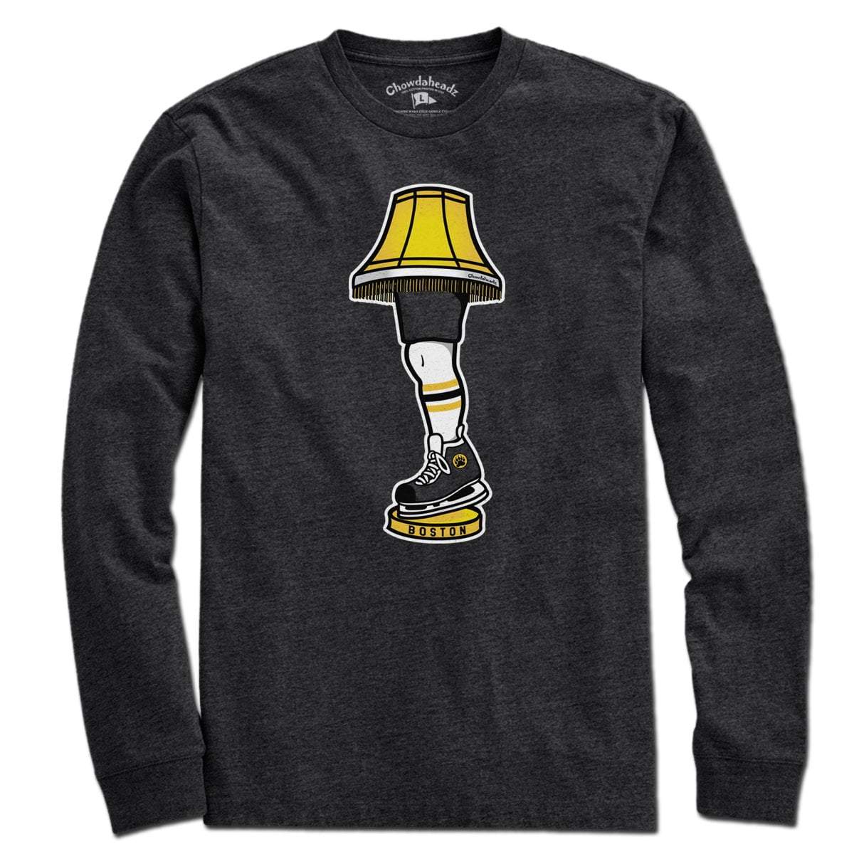 Boston Hockey Holiday Leg Lamp T-Shirt