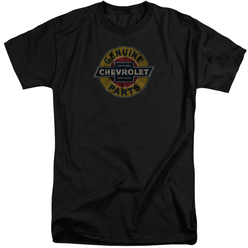 Chevrolet Genuine Chevy Parts Distressed Sign - Men's Tall Fit T-Shirt