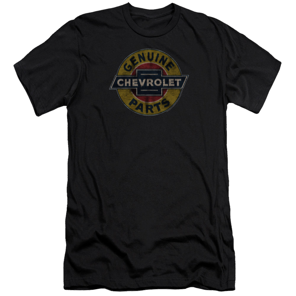 Chevrolet Genuine Chevy Parts Distressed Sign - Men's Premium Slim Fit T-Shirt