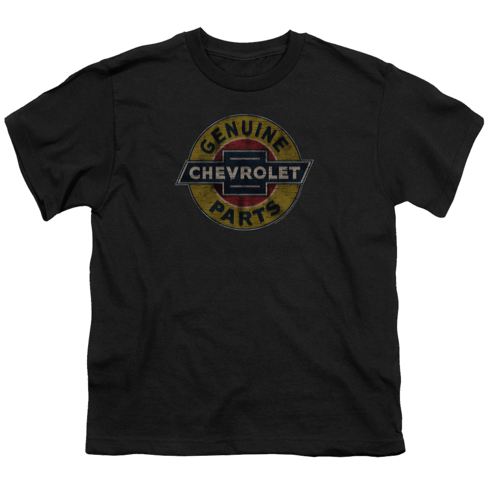 Chevrolet Genuine Chevy Parts Distressed Sign - Youth T-Shirt (Ages 8-12)