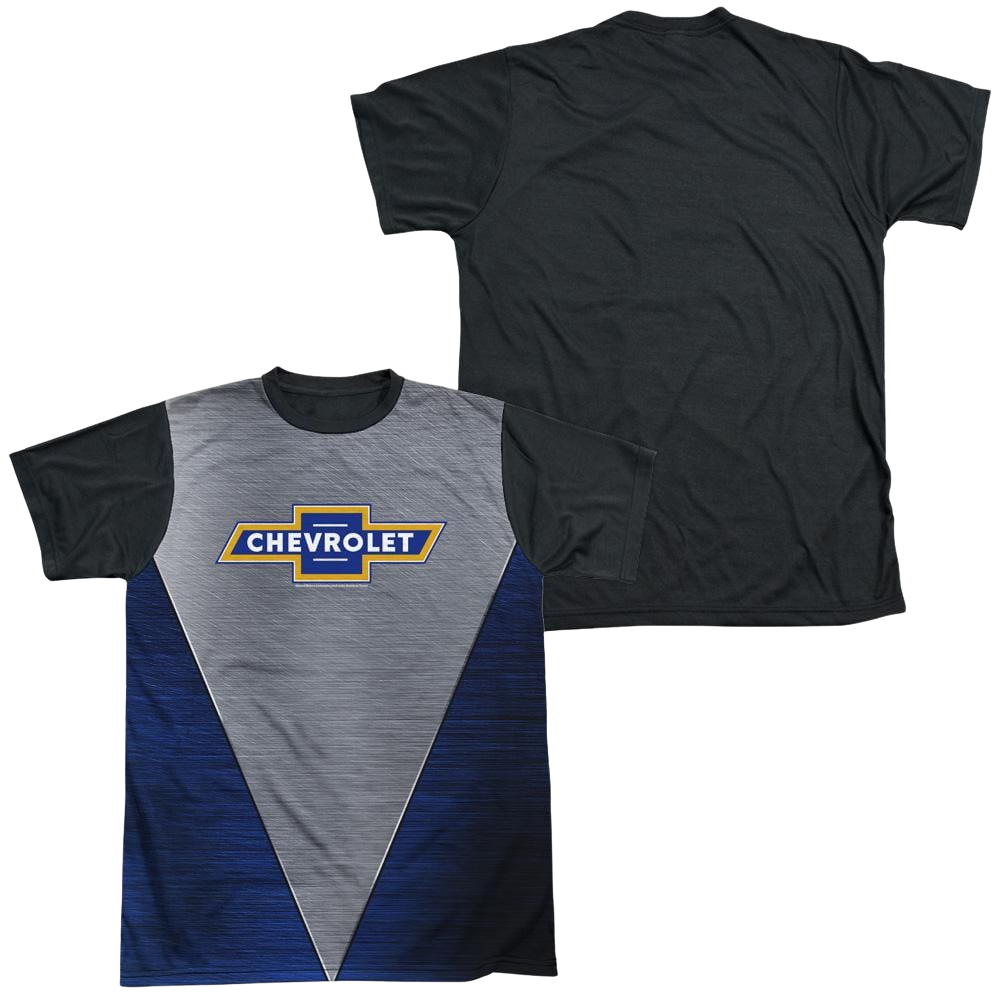 Chevrolet Shiny Chevy Logo - Men's Black Back T-Shirt