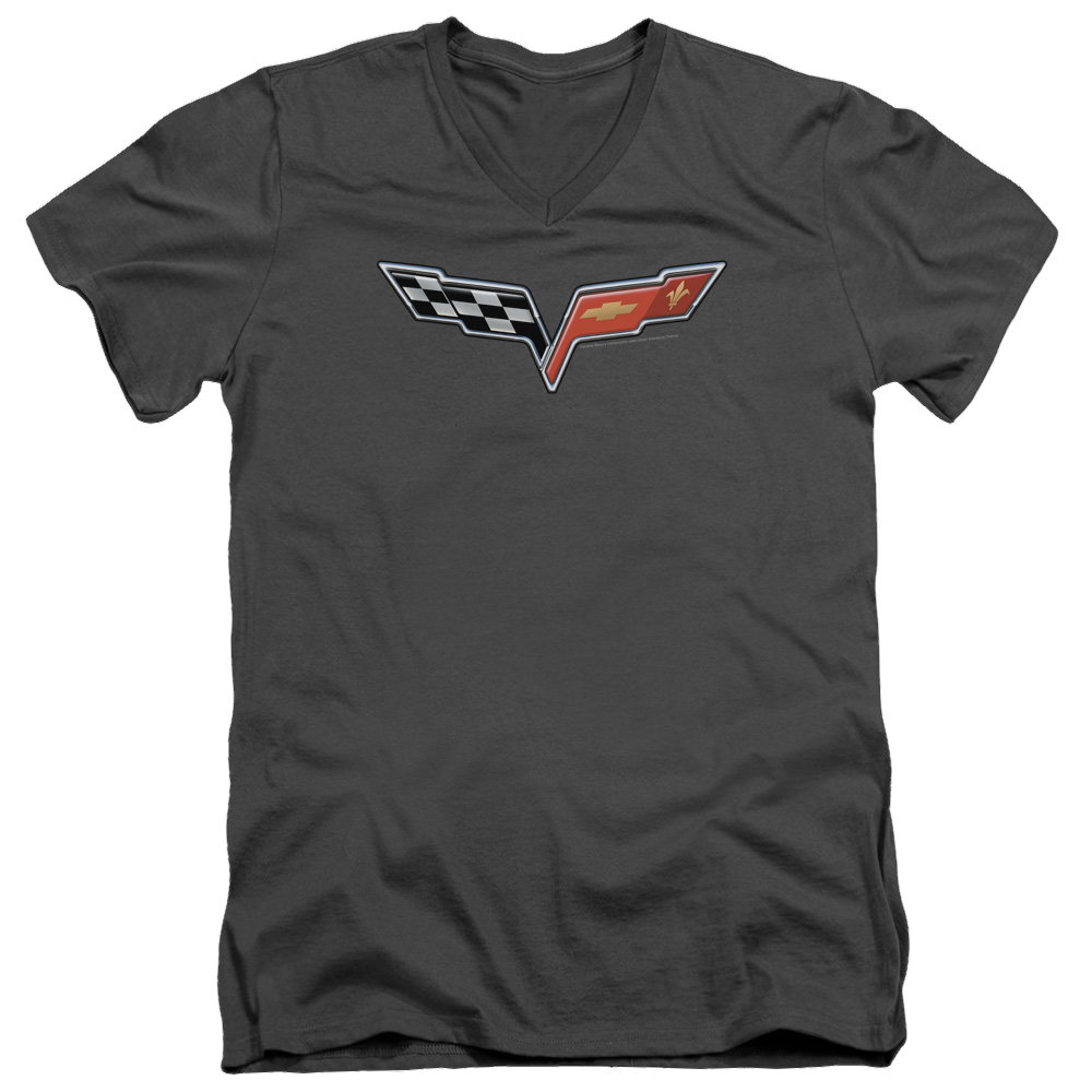 Chevrolet The Vette Medallion - Men's V-Neck T-Shirt