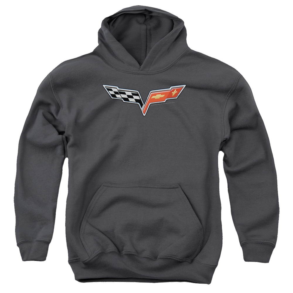 Chevrolet The Vette Medallion - Youth Hoodie (Ages 8-12)