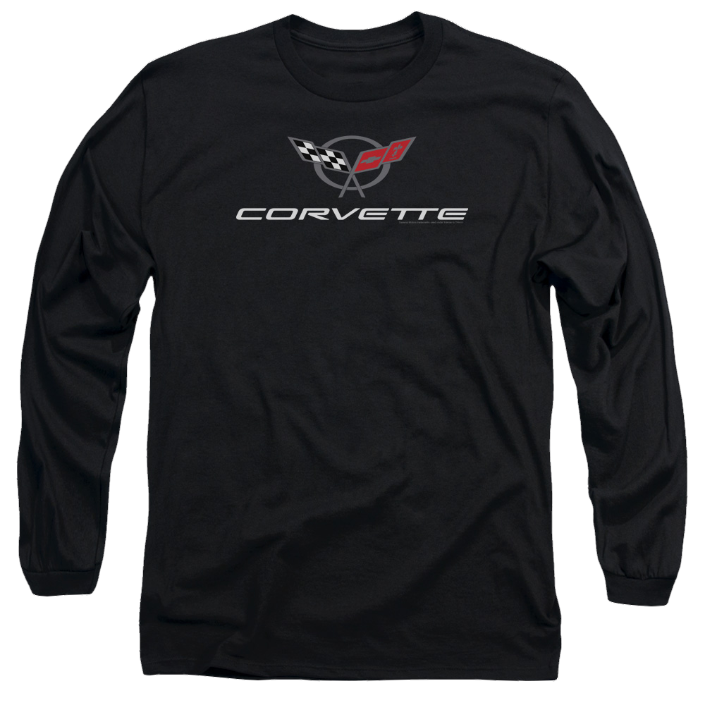 Chevrolet Corvette Modern Emblem - Men's Long Sleeve T-Shirt