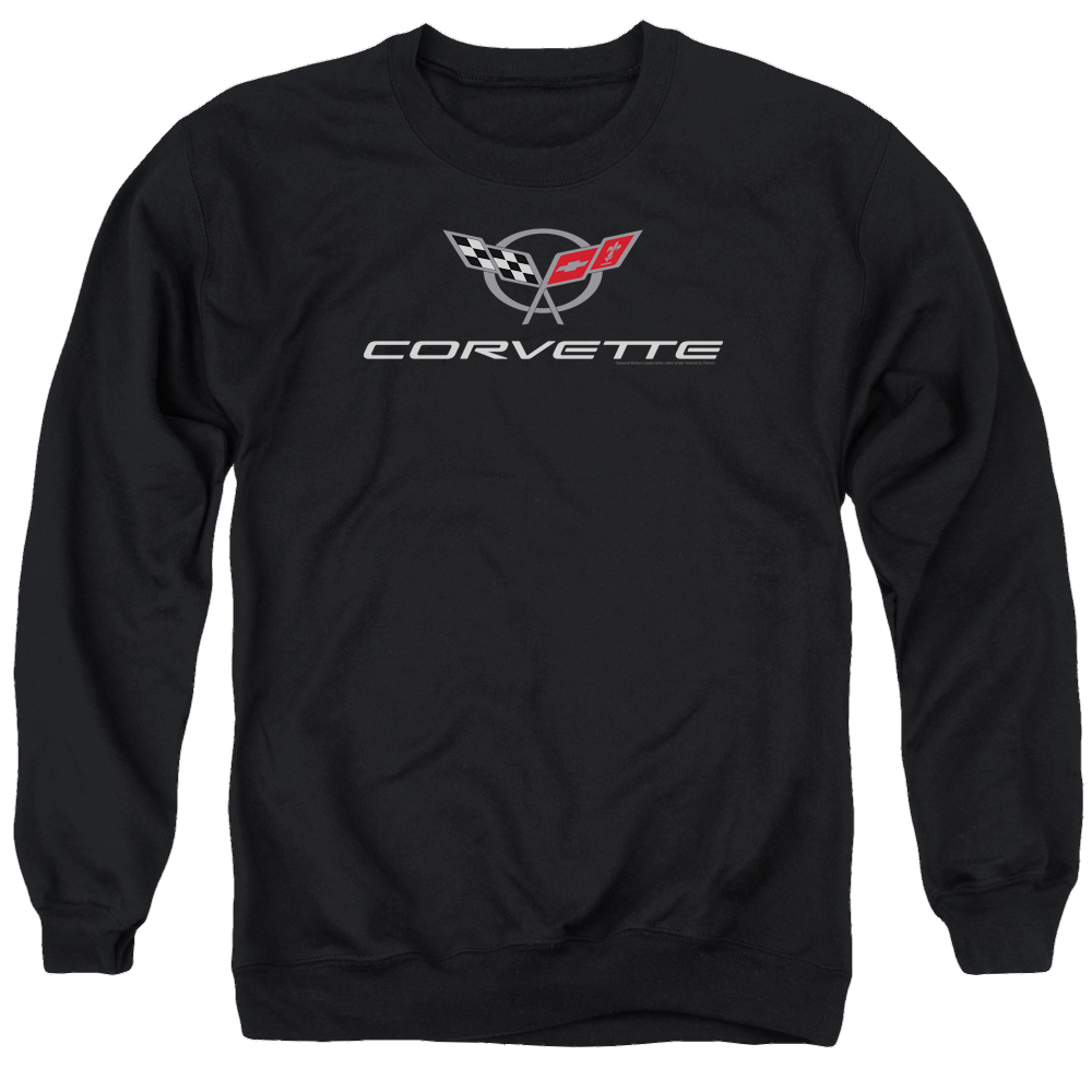 Chevrolet Corvette Modern Emblem - Men's Crewneck Sweatshirt