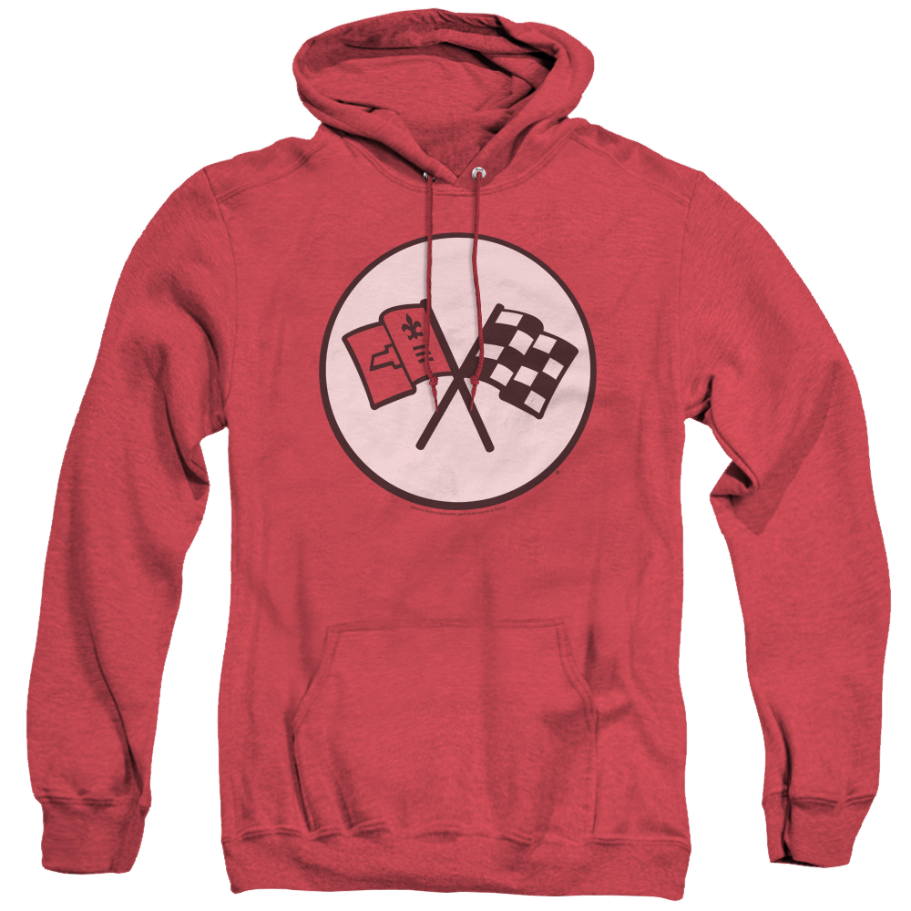 Chevrolet 2Nd Gen Vette Logo - Heather Pullover Hoodie