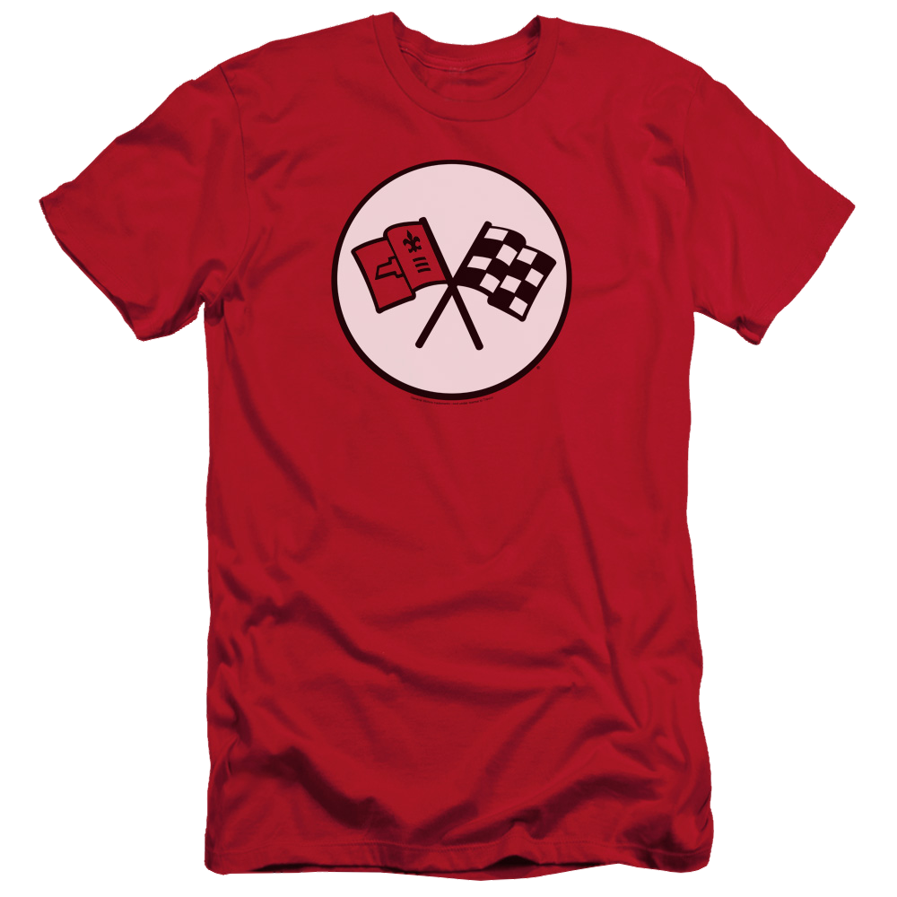 Chevrolet 2nd Gen Vette Logo - Men's Slim Fit T-Shirt